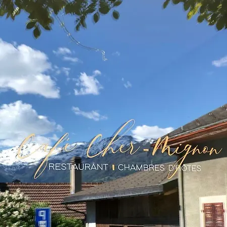 Cafe Cher-mignon Et D'hotes Bed and Breakfast Chermignon-d'en Haut